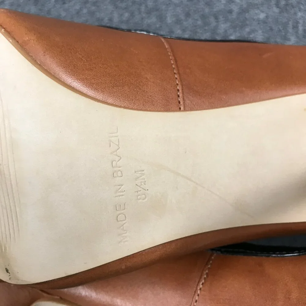 Steven by Steve Madden Aftrdark Brown Leather Stiletto Pumps High Heels Sz 8.5 - Picture 9 of 10